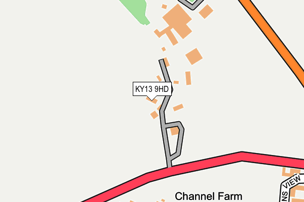 KY13 9HD map - OS OpenMap – Local (Ordnance Survey)