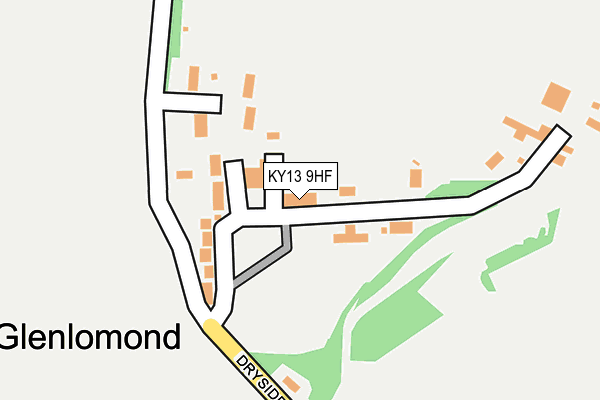 KY13 9HF map - OS OpenMap – Local (Ordnance Survey)