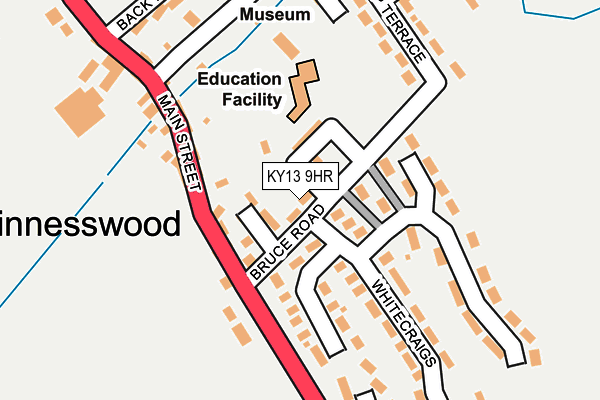 KY13 9HR map - OS OpenMap – Local (Ordnance Survey)