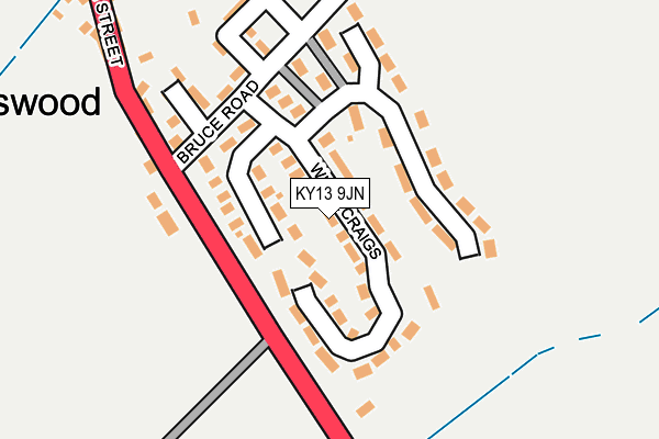 KY13 9JN map - OS OpenMap – Local (Ordnance Survey)