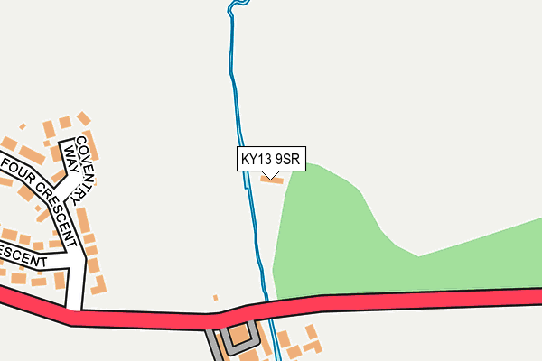 KY13 9SR map - OS OpenMap – Local (Ordnance Survey)