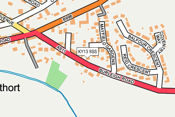 KY13 9SS map - OS OpenMap – Local (Ordnance Survey)
