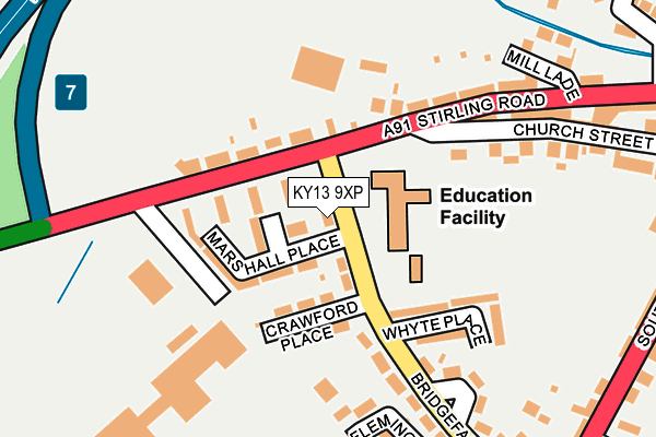 KY13 9XP map - OS OpenMap – Local (Ordnance Survey)