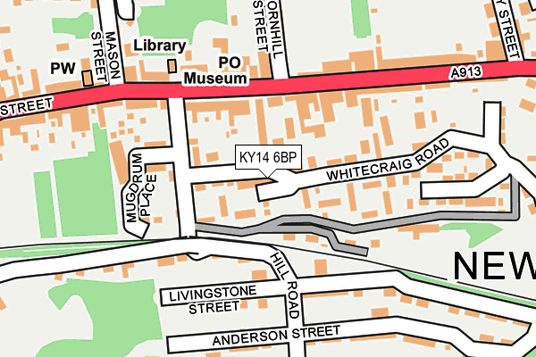 KY14 6BP map - OS OpenMap – Local (Ordnance Survey)