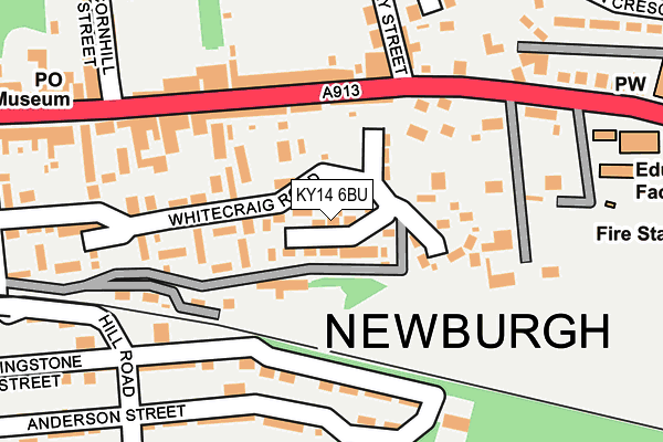 KY14 6BU map - OS OpenMap – Local (Ordnance Survey)