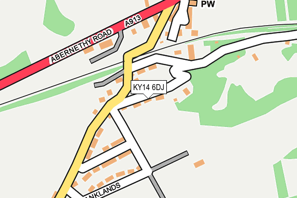 KY14 6DJ map - OS OpenMap – Local (Ordnance Survey)