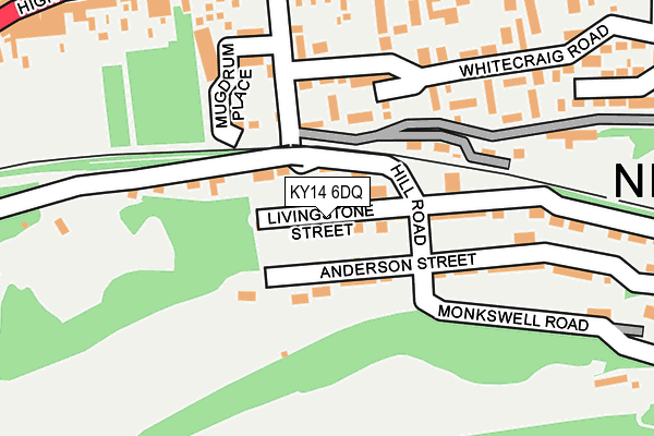 KY14 6DQ map - OS OpenMap – Local (Ordnance Survey)