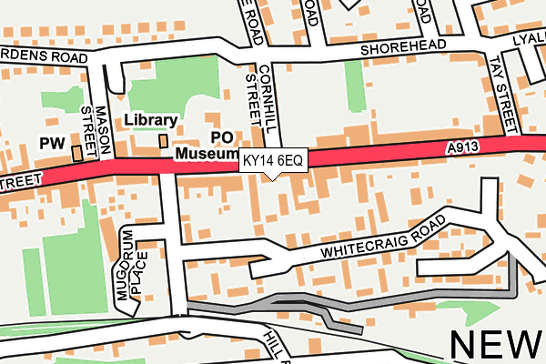 KY14 6EQ map - OS OpenMap – Local (Ordnance Survey)