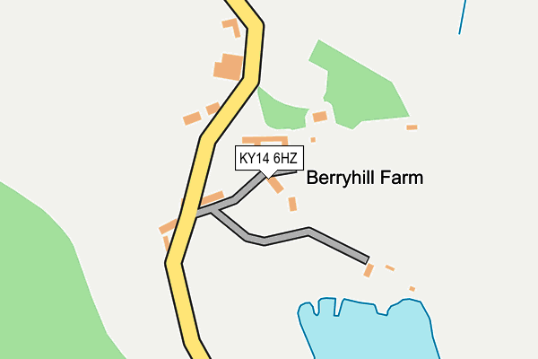 KY14 6HZ map - OS OpenMap – Local (Ordnance Survey)