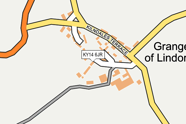 KY14 6JR map - OS OpenMap – Local (Ordnance Survey)