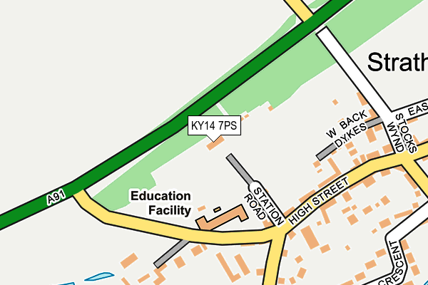 KY14 7PS map - OS OpenMap – Local (Ordnance Survey)