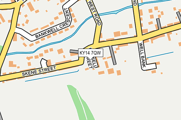 KY14 7QW map - OS OpenMap – Local (Ordnance Survey)