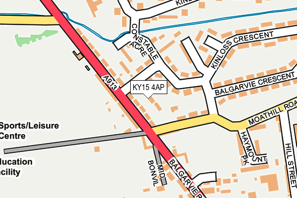 KY15 4AP map - OS OpenMap – Local (Ordnance Survey)