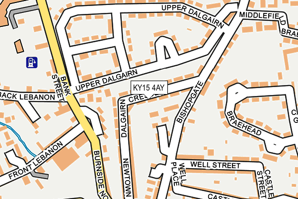 KY15 4AY map - OS OpenMap – Local (Ordnance Survey)