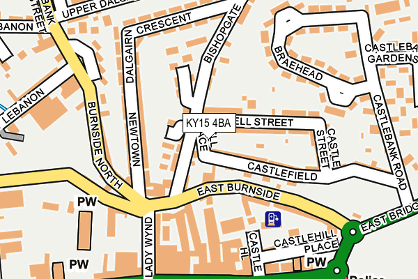 KY15 4BA map - OS OpenMap – Local (Ordnance Survey)