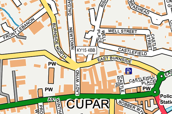 KY15 4BB map - OS OpenMap – Local (Ordnance Survey)