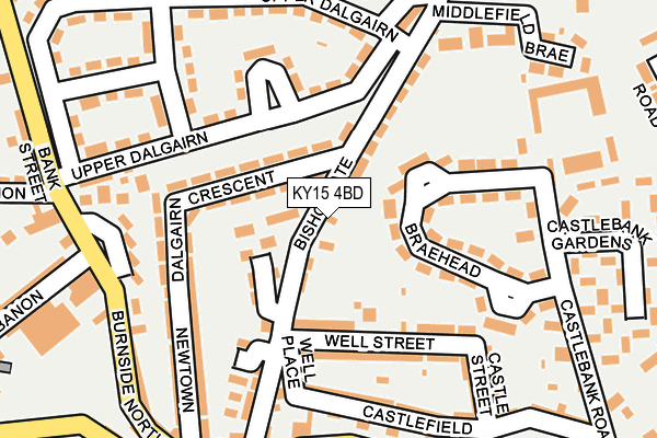 KY15 4BD map - OS OpenMap – Local (Ordnance Survey)