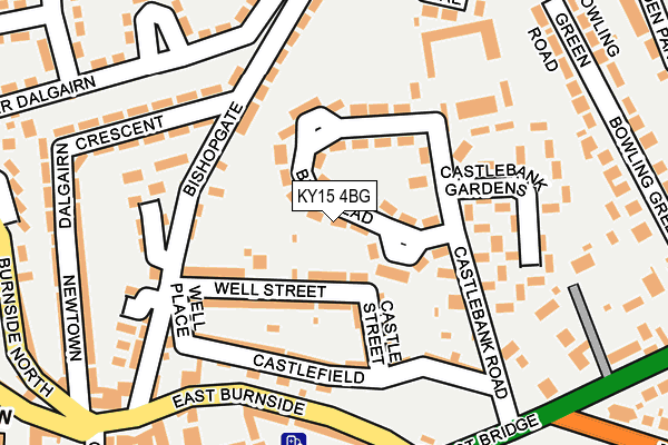 KY15 4BG map - OS OpenMap – Local (Ordnance Survey)