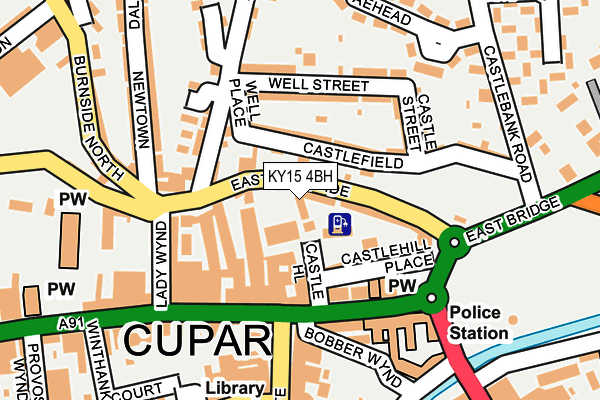 KY15 4BH map - OS OpenMap – Local (Ordnance Survey)