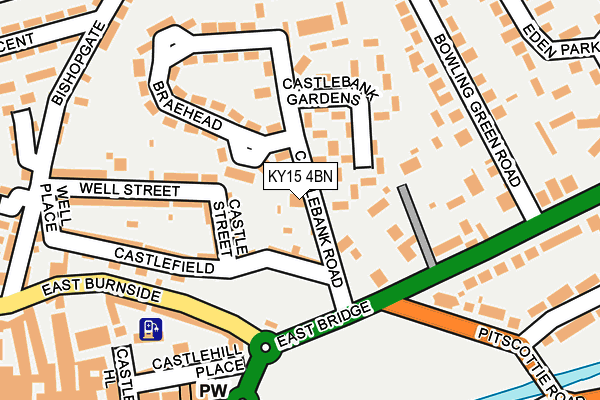 KY15 4BN map - OS OpenMap – Local (Ordnance Survey)