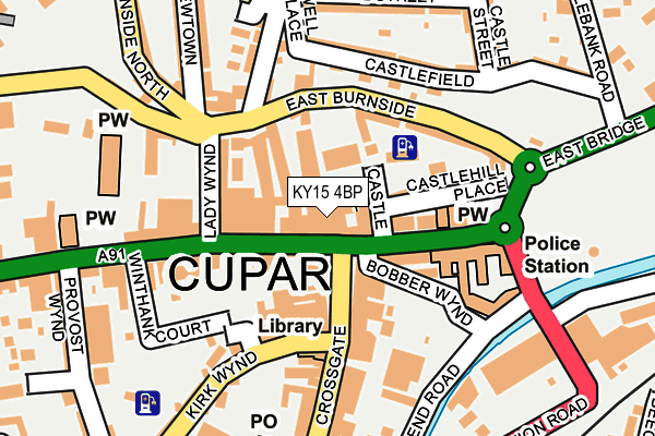 KY15 4BP map - OS OpenMap – Local (Ordnance Survey)