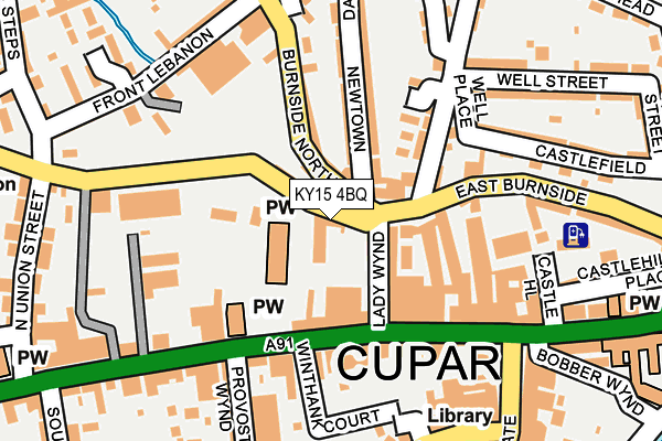 KY15 4BQ map - OS OpenMap – Local (Ordnance Survey)