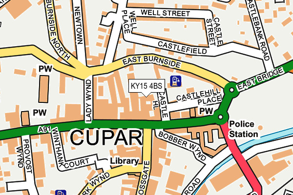 KY15 4BS map - OS OpenMap – Local (Ordnance Survey)