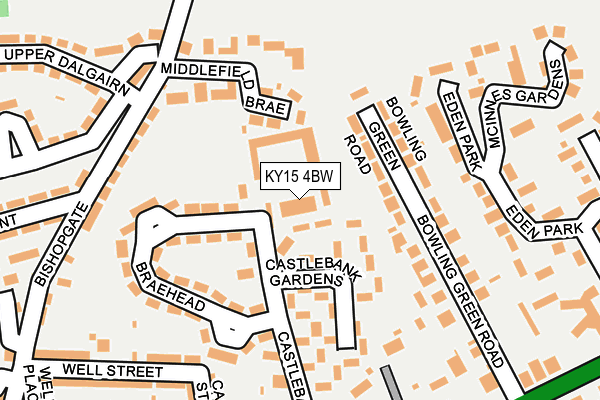 KY15 4BW map - OS OpenMap – Local (Ordnance Survey)