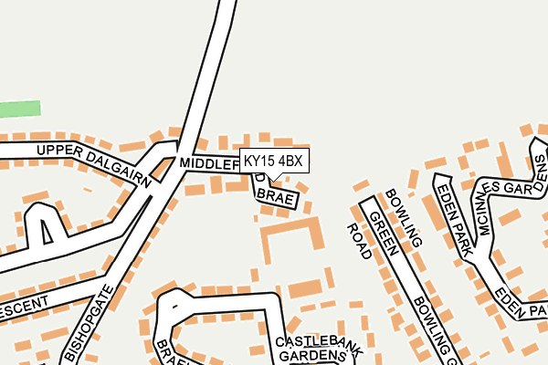 KY15 4BX map - OS OpenMap – Local (Ordnance Survey)