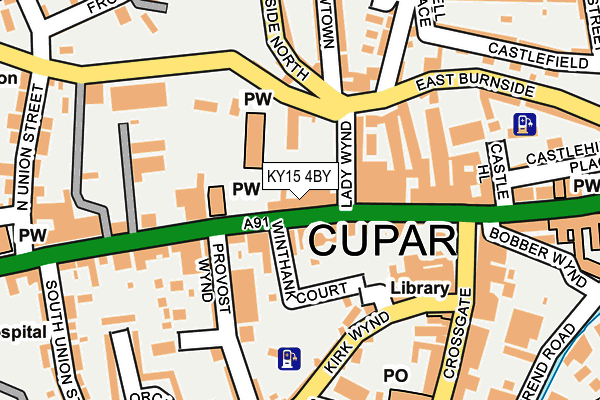 Map of R & D STORAGE (CUPAR) LIMITED at local scale