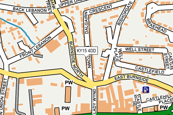 KY15 4DD map - OS OpenMap – Local (Ordnance Survey)
