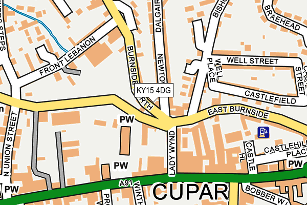 KY15 4DG map - OS OpenMap – Local (Ordnance Survey)