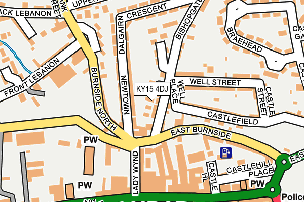 KY15 4DJ map - OS OpenMap – Local (Ordnance Survey)