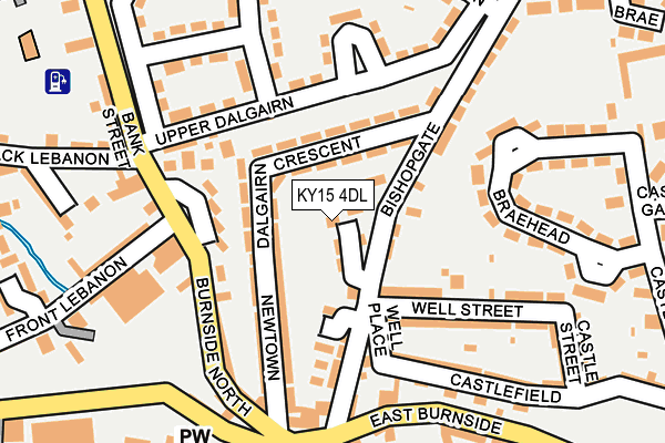 KY15 4DL map - OS OpenMap – Local (Ordnance Survey)