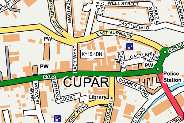 KY15 4DN map - OS OpenMap – Local (Ordnance Survey)