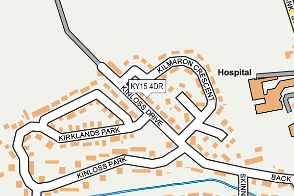 KY15 4DR map - OS OpenMap – Local (Ordnance Survey)