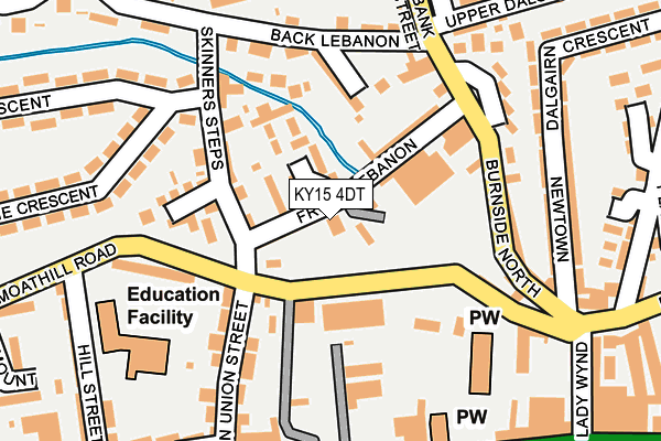 KY15 4DT map - OS OpenMap – Local (Ordnance Survey)