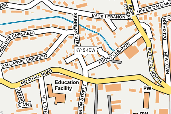 KY15 4DW map - OS OpenMap – Local (Ordnance Survey)
