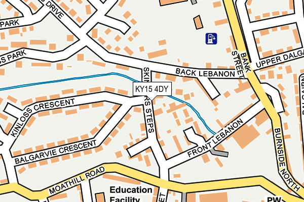 KY15 4DY map - OS OpenMap – Local (Ordnance Survey)