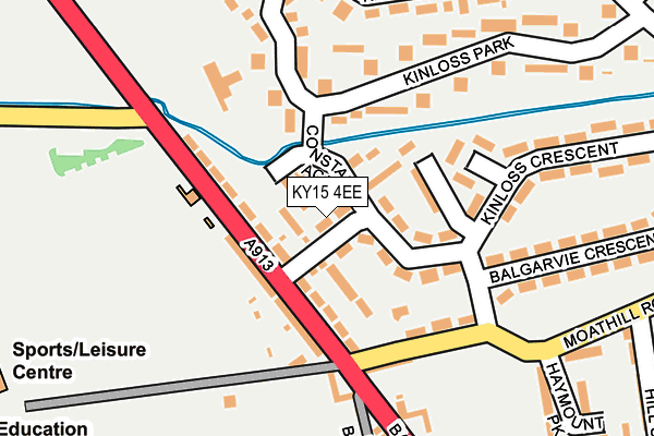 KY15 4EE map - OS OpenMap – Local (Ordnance Survey)