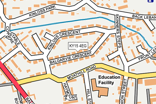 KY15 4EG map - OS OpenMap – Local (Ordnance Survey)