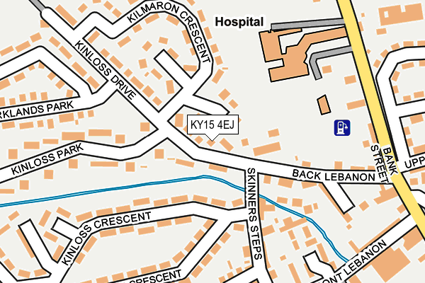 KY15 4EJ map - OS OpenMap – Local (Ordnance Survey)