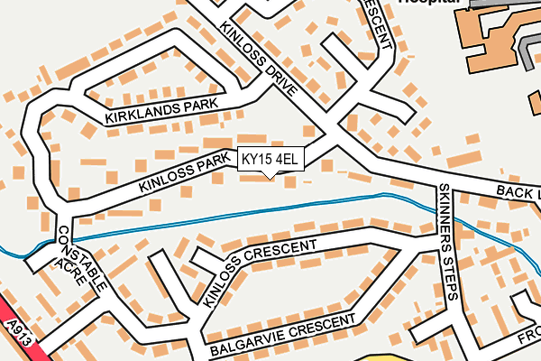 KY15 4EL map - OS OpenMap – Local (Ordnance Survey)