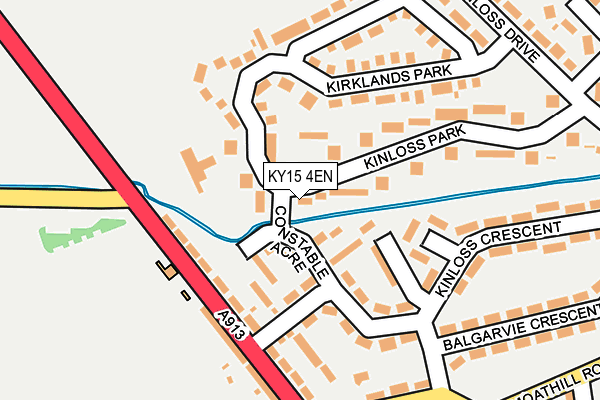 KY15 4EN map - OS OpenMap – Local (Ordnance Survey)