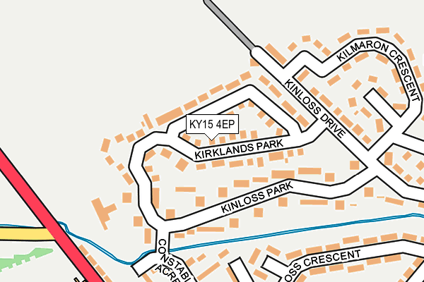 KY15 4EP map - OS OpenMap – Local (Ordnance Survey)