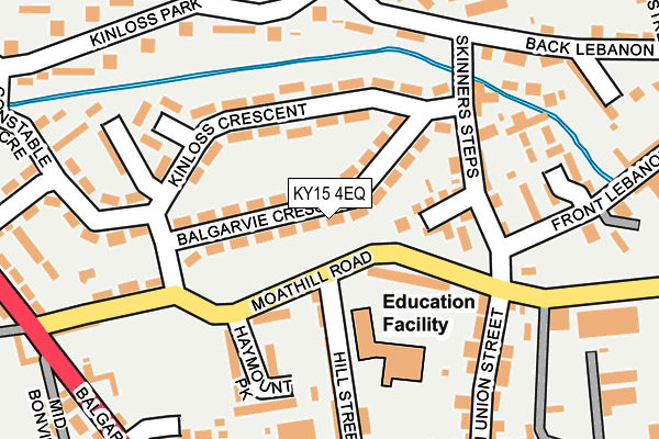 KY15 4EQ map - OS OpenMap – Local (Ordnance Survey)