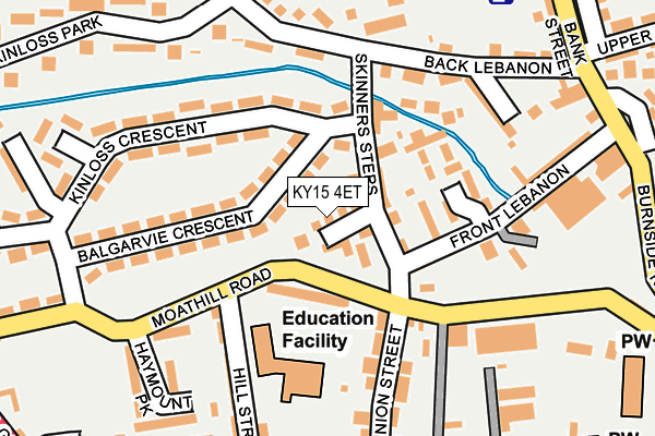 KY15 4ET map - OS OpenMap – Local (Ordnance Survey)