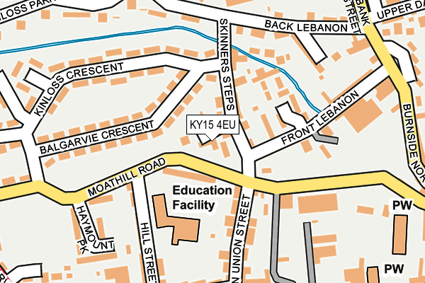 KY15 4EU map - OS OpenMap – Local (Ordnance Survey)