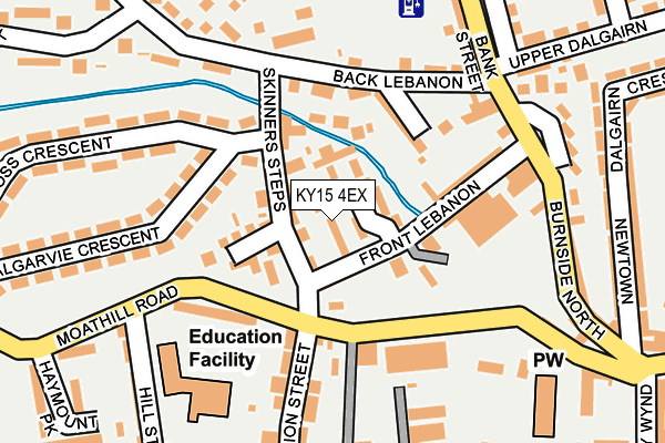 KY15 4EX map - OS OpenMap – Local (Ordnance Survey)