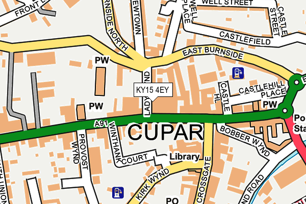KY15 4EY map - OS OpenMap – Local (Ordnance Survey)